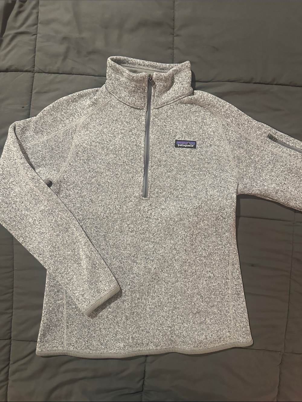 Patagonia Better Sweater Gray Women's Quarter-Zip Fleece Pullover
